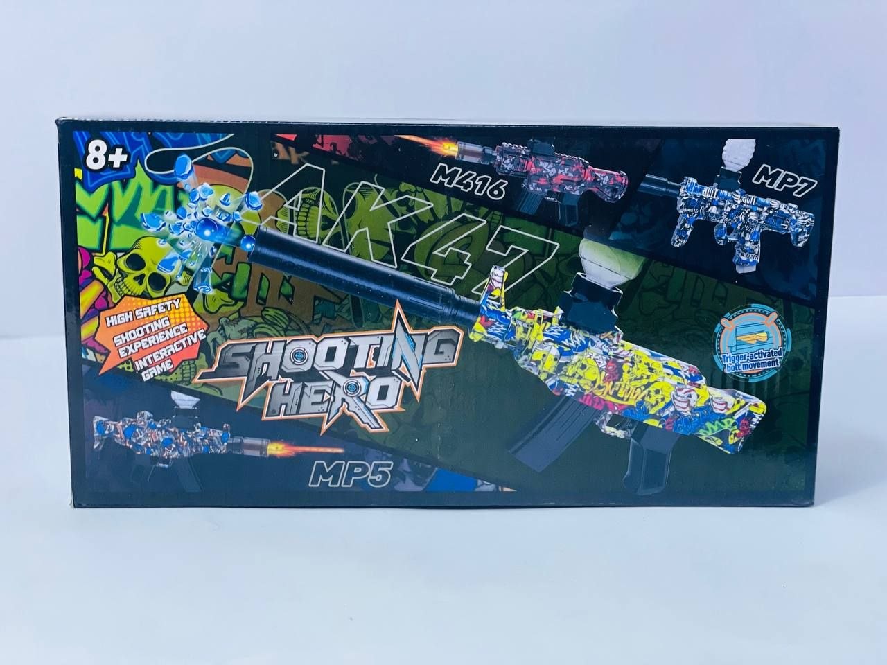 بندقية AK47 بكرات الجيل الآمنة بتصميم ببجي مع بطارية شحن