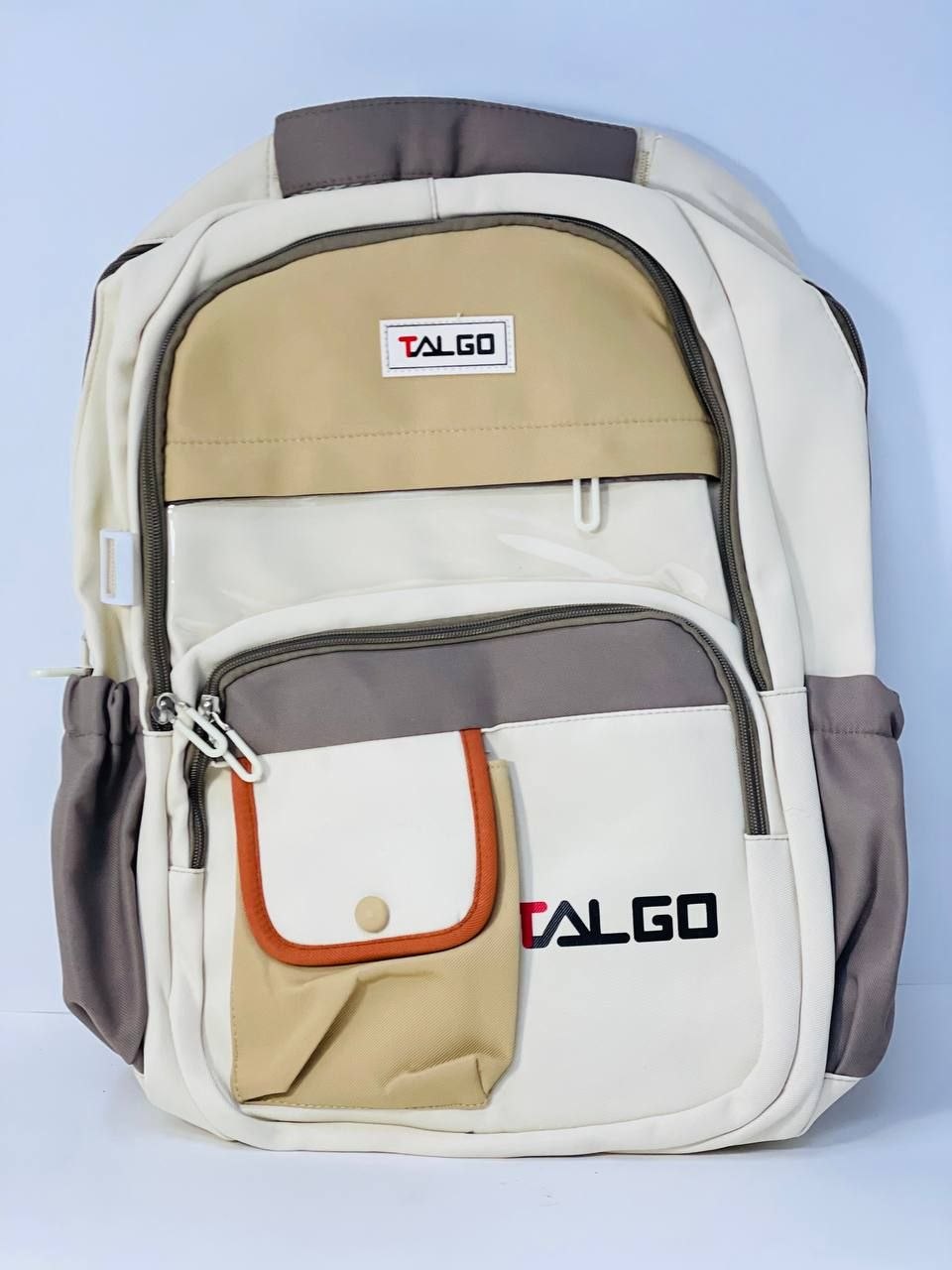 شنطة ظهر مدرسية TALGO مقاومة للماء بـ 5 سوست - مقاس 47 سم