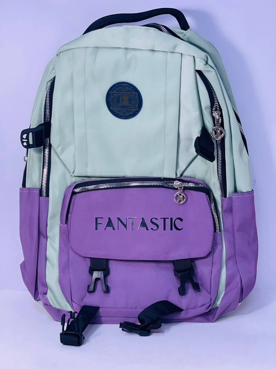 شنطة مدرسية FANTASTIC مقاس 46 سم مقاومة للماء بألوان متنوعة
